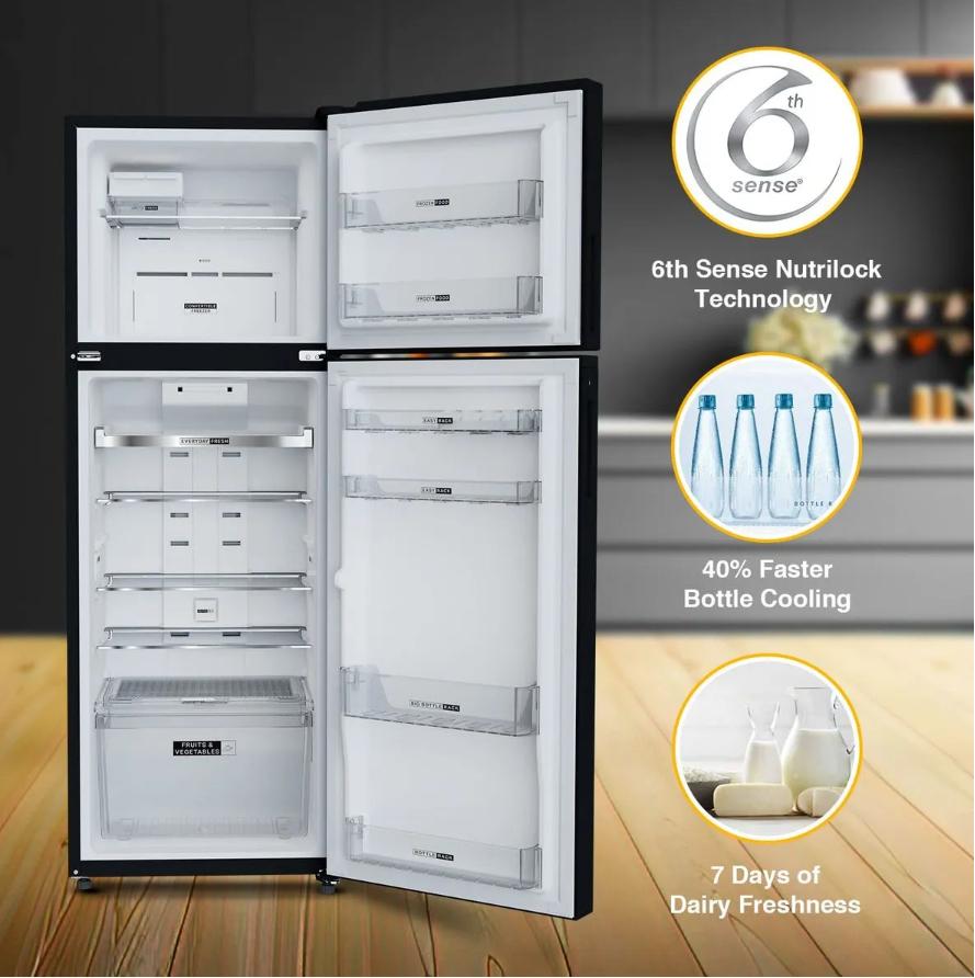 Whirlpool 21852 327 L Intellifresh Pro 2 Star Convertible Frost-Free Double-Door Refrigerator