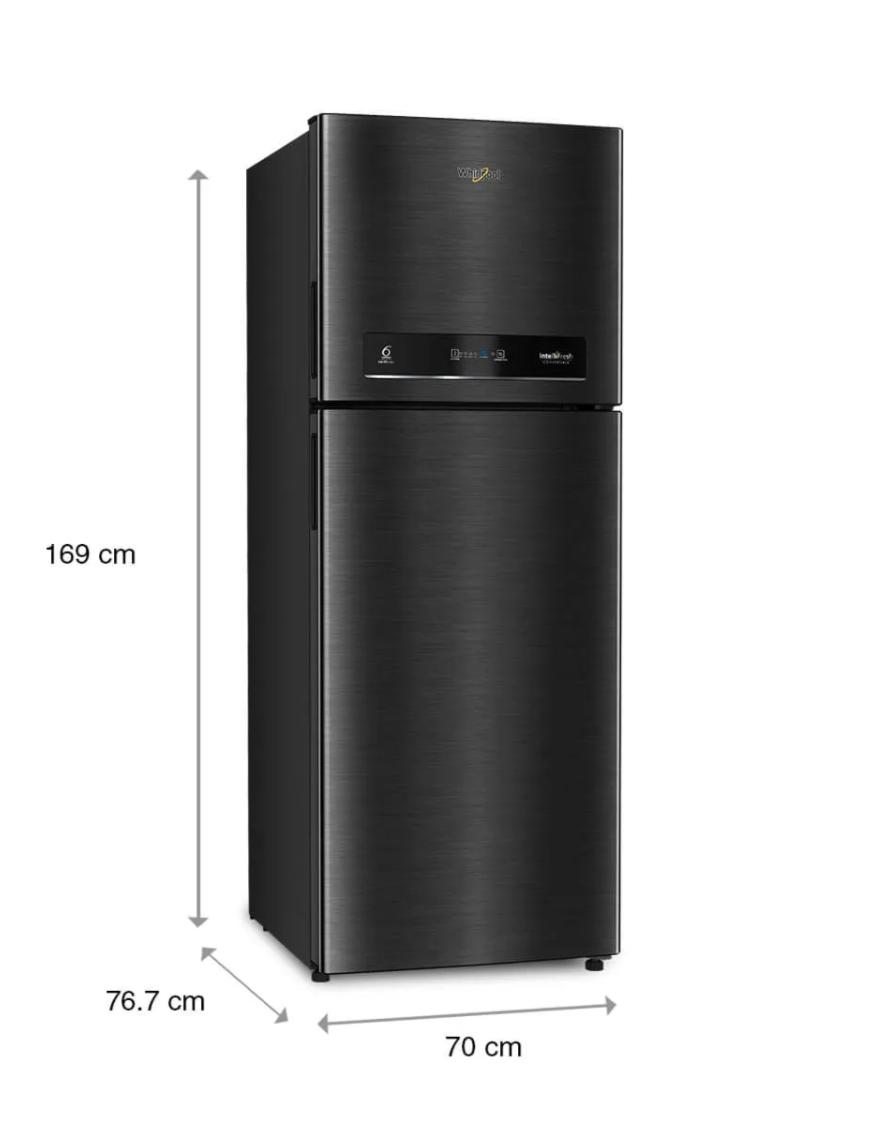 Whirlpool Intellifresh 2 Star Convertible Frost Free Double-Door Refrigerator — Whirlpool 21857 411 L Convertible Frost-Free Double-Door Refrigerator