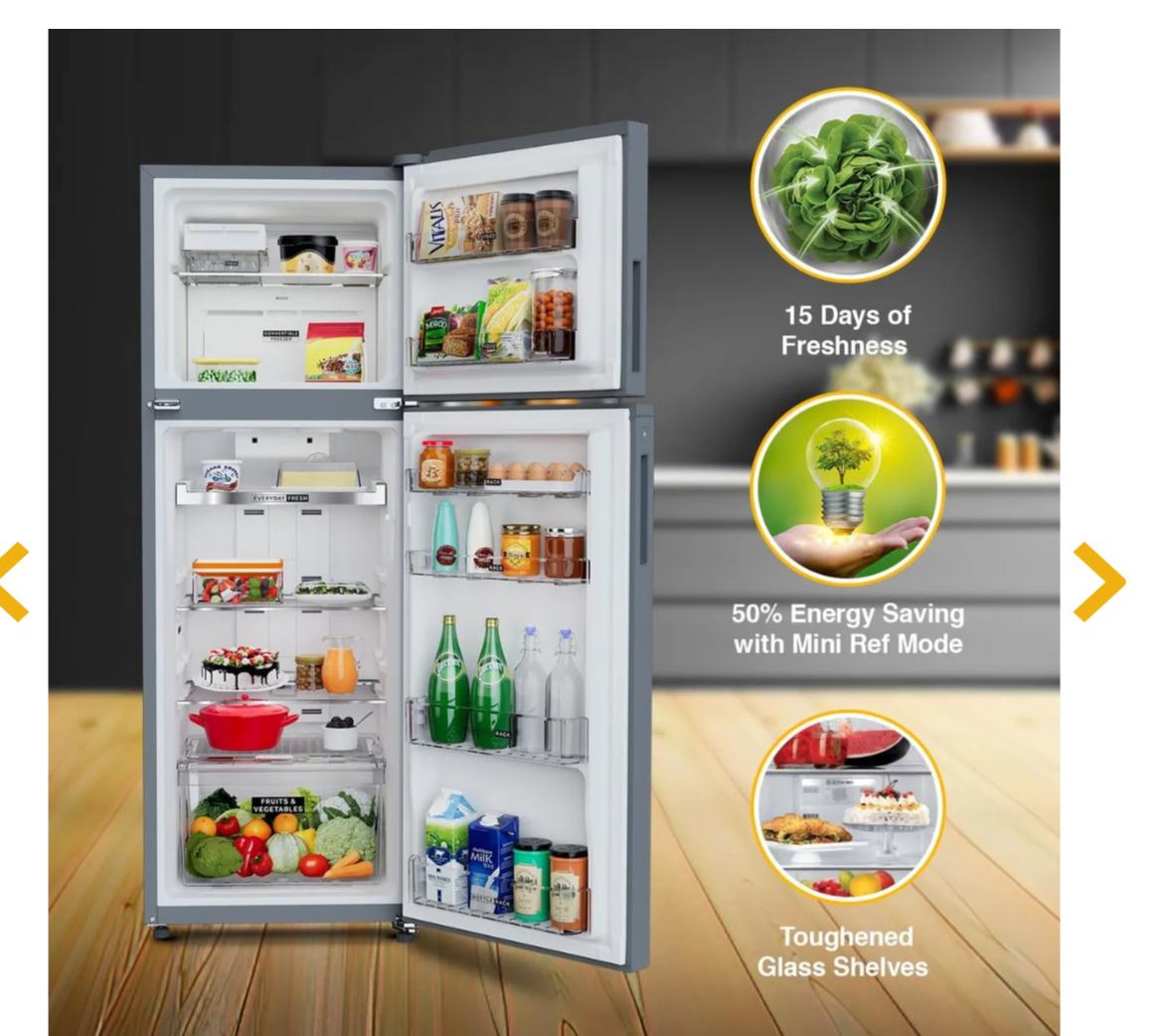 Whirlpool Intellifresh Pro Double Door Refrigerator – 327 L 3-Star Frost Free Double-Door Refrigerator (Model 21936)