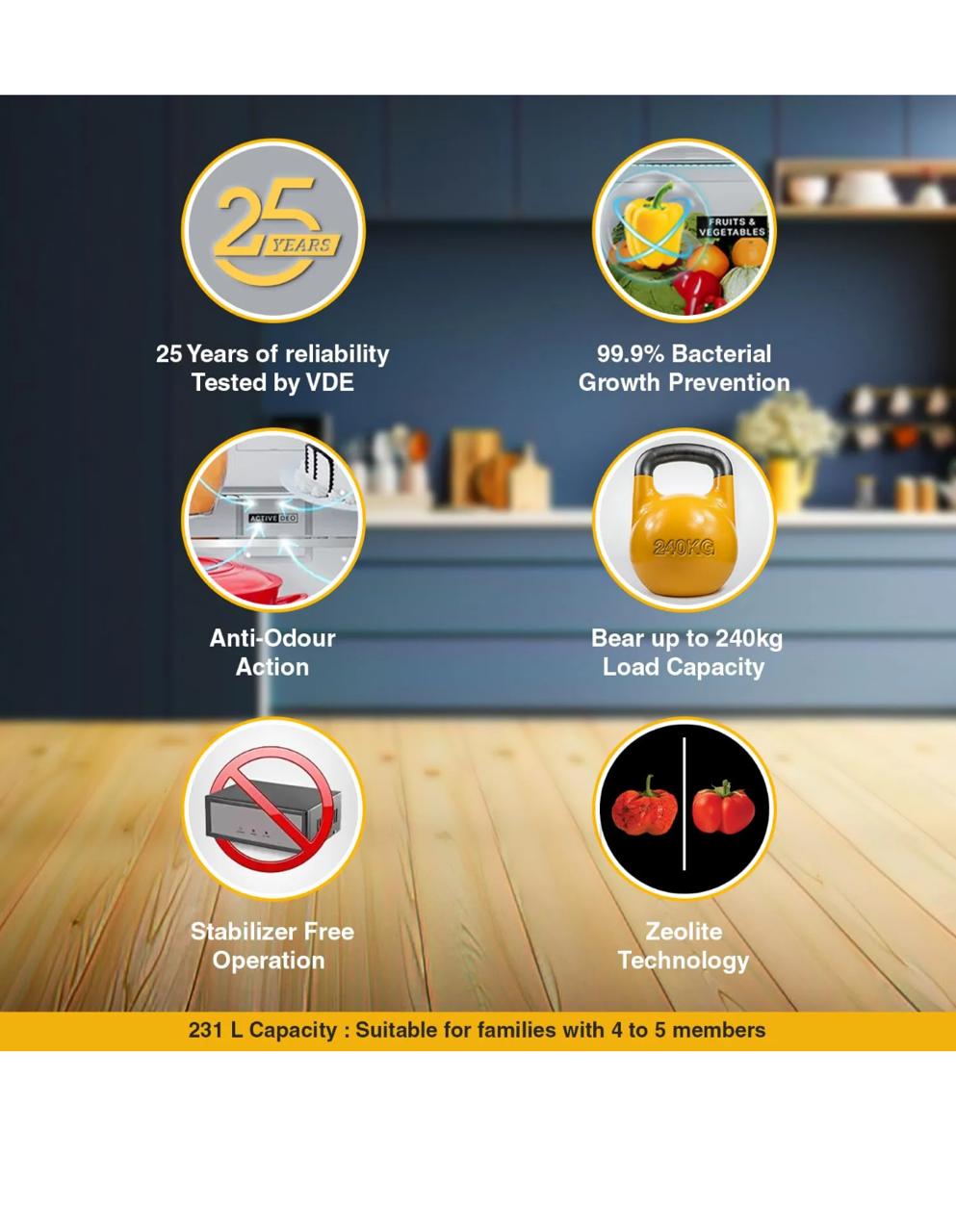 Whirlpool Neofresh 235 L 2 Star Frost-Free Double Door Refrigerator (Model 22099)