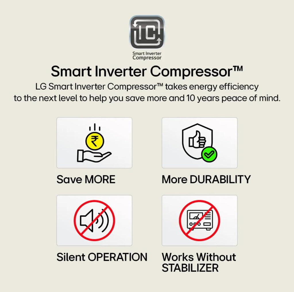 LG 242 L 2 Star Frost-Free Smart Inverter Double-Door Refrigerator (Model GL-N292BDSY)