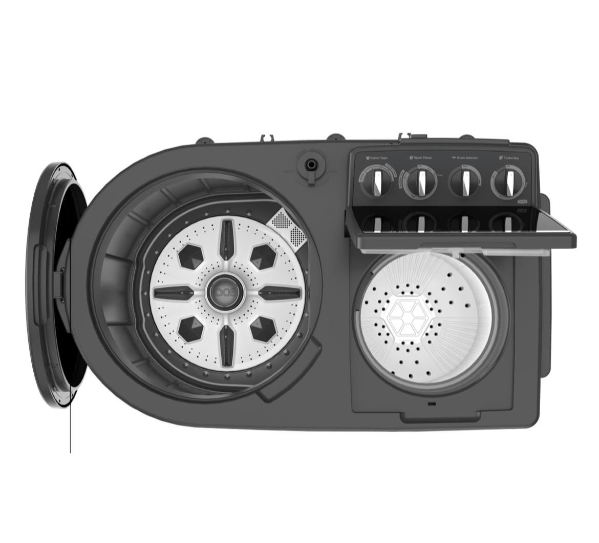 Whirlpool 30342 9.5 kg 5-Star Semi-Automatic Top Load Washing Machine (ACE XL 9.5 Grey Dazzle)