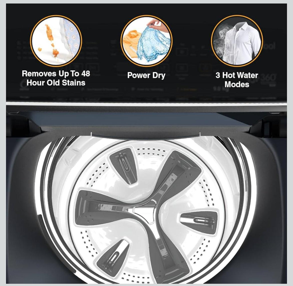 Whirlpool 360 Bloomwash Pro 9.5 KG Fully Automatic Top Load Washing Machine (Model 31602 – 360° Bloomwash Pro H 9.0)