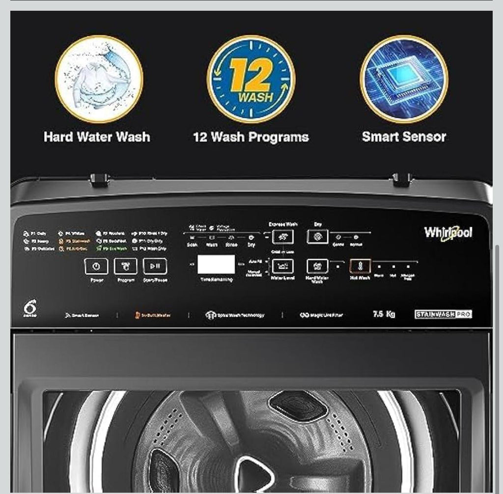 Whirlpool 7.5 Kg Stainwash Pro Top Load Washing Machine (31631)