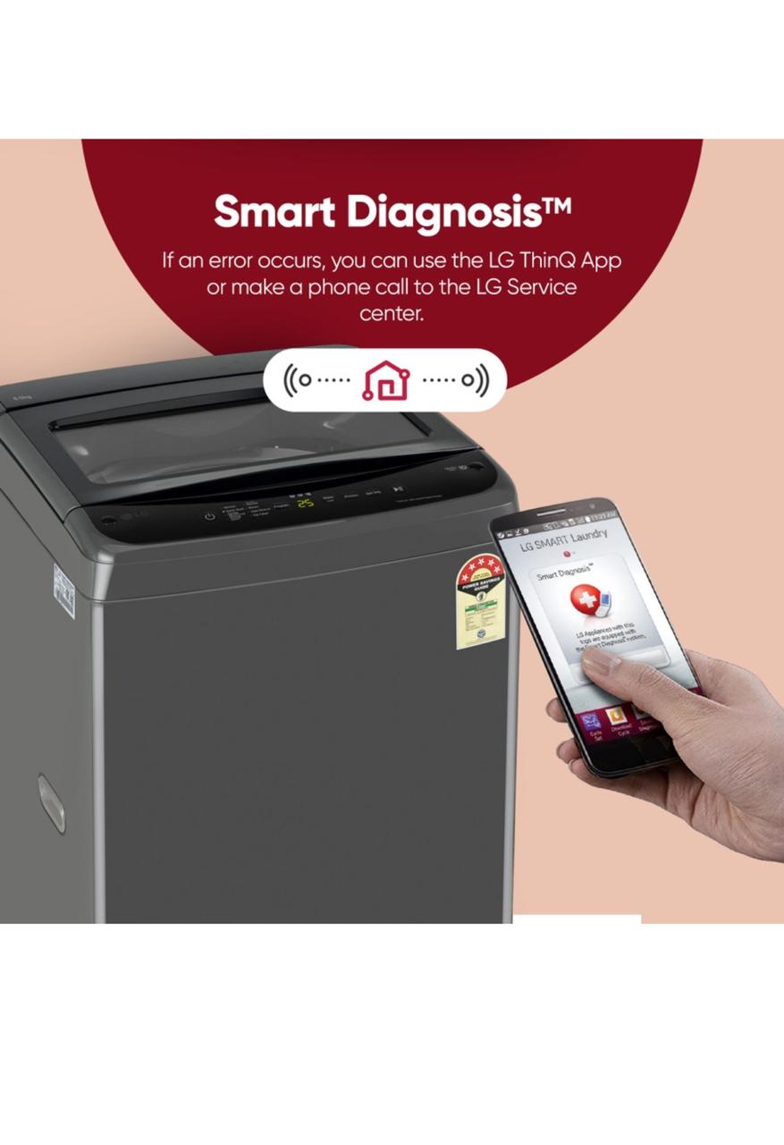 LG 8 KG Fully Automatic Top Load Washing Machine T80VBMB1Z — a smart, energy-efficient fully automatic top-load washer from LG