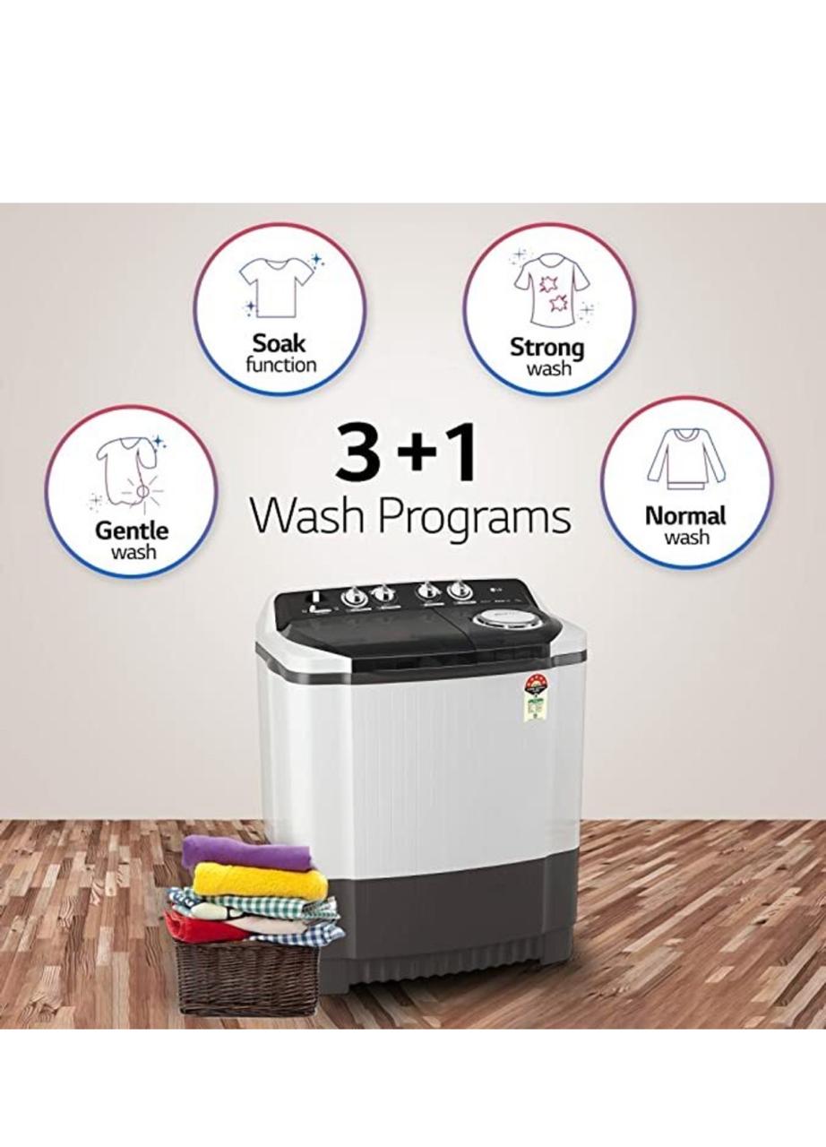 LG P8015SGAZ 8 kg Semi-Automatic Top Load Washing Machine