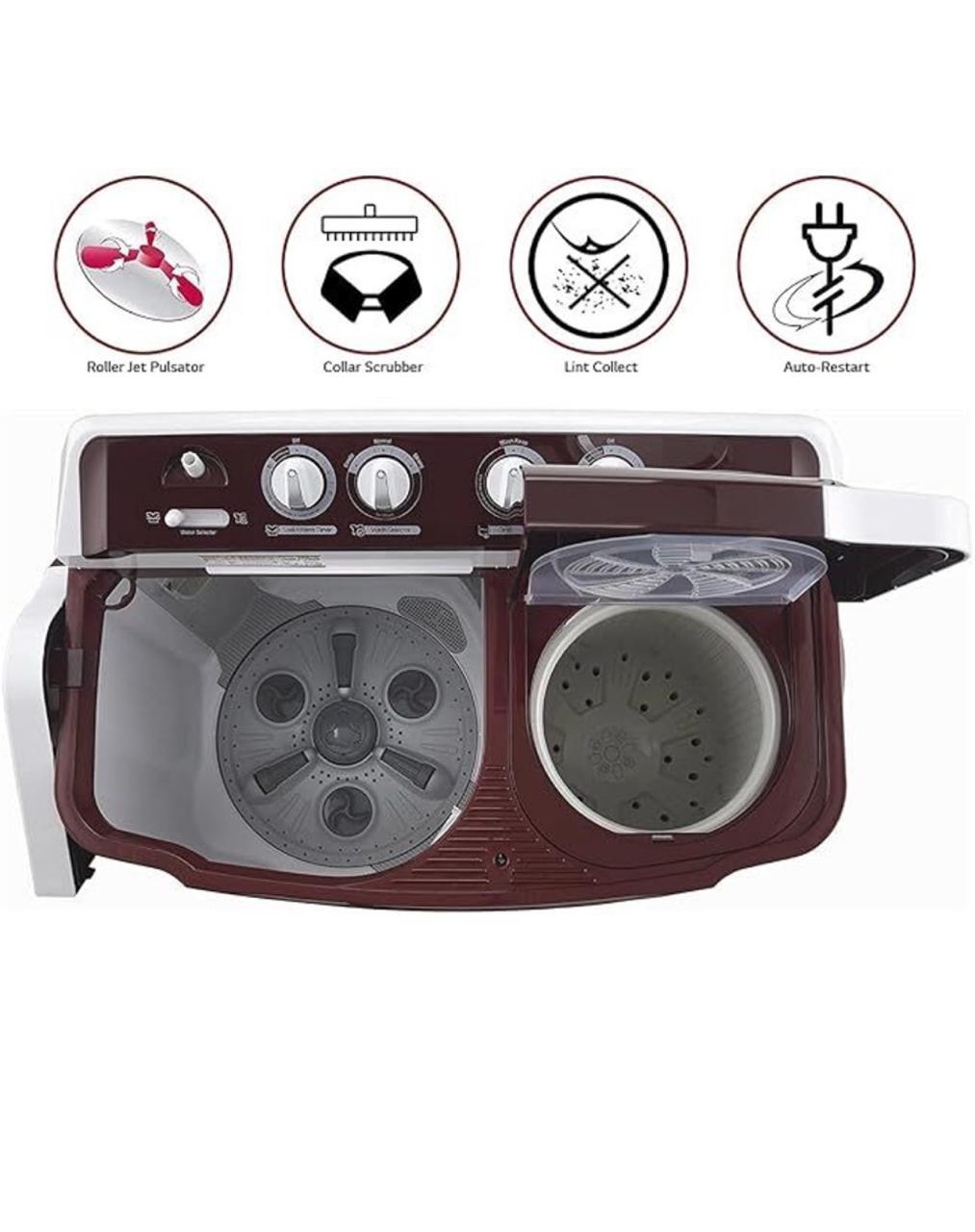 LG 8 kg Semi Automatic Top Load Washing Machine P8035SRAZ (often listed / sold also as P8035SRAZA)