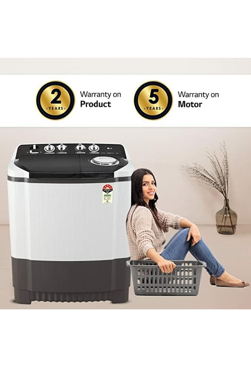 LG P8015SGAZ 8 kg Semi-Automatic Top Load Washing Machine