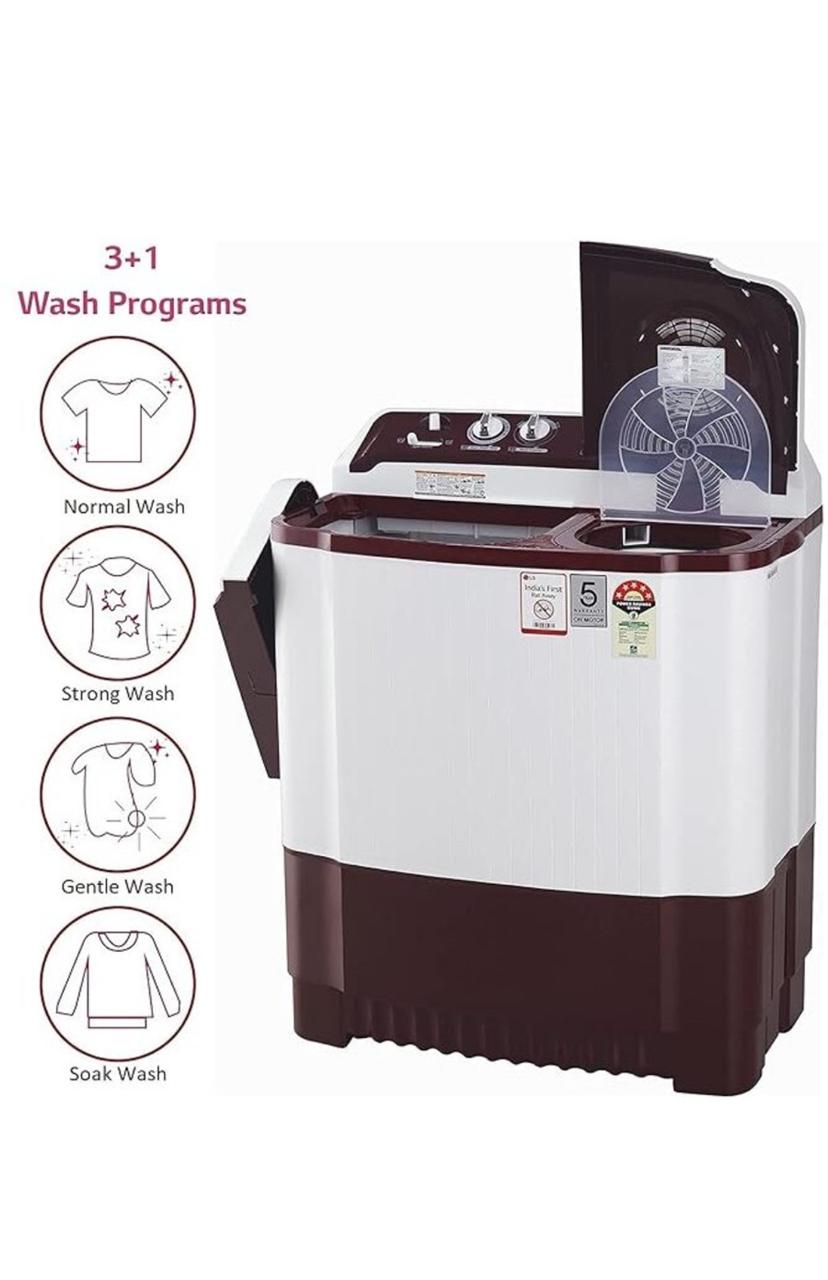 LG 8 kg Semi Automatic Top Load Washing Machine P8035SRAZ (often listed / sold also as P8035SRAZA)