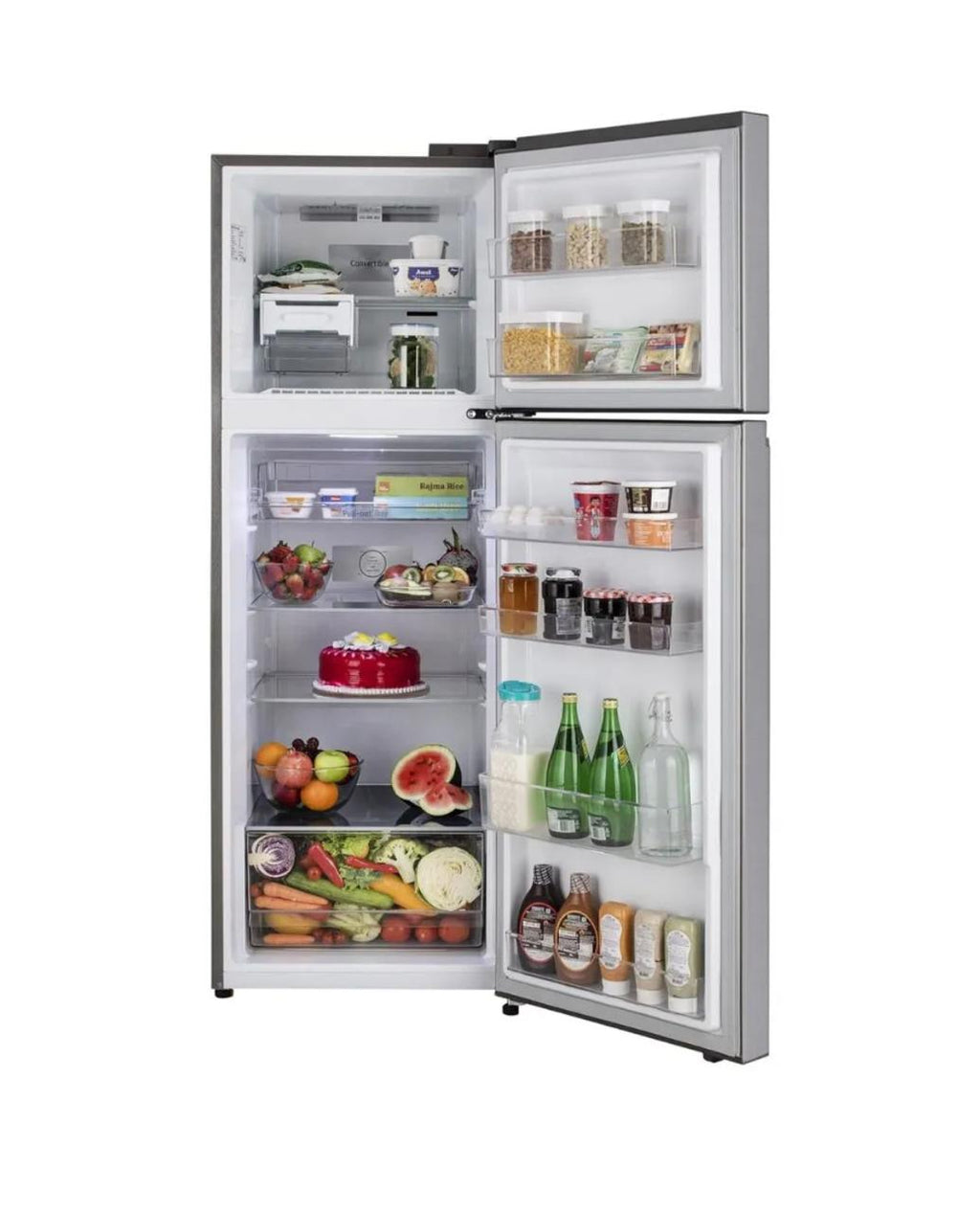 LG 322 L 2 Star Frost-Free Double Door Refrigerator, Shiny Steel GL-S342SPZY