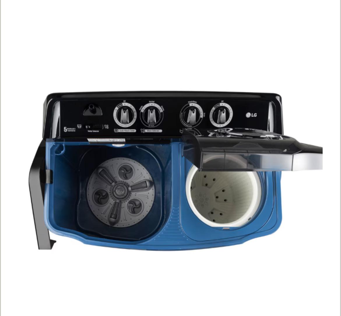 LG P8015SBAZ — an 8 kg Semi-Automatic Top Load Washing Machine from LG